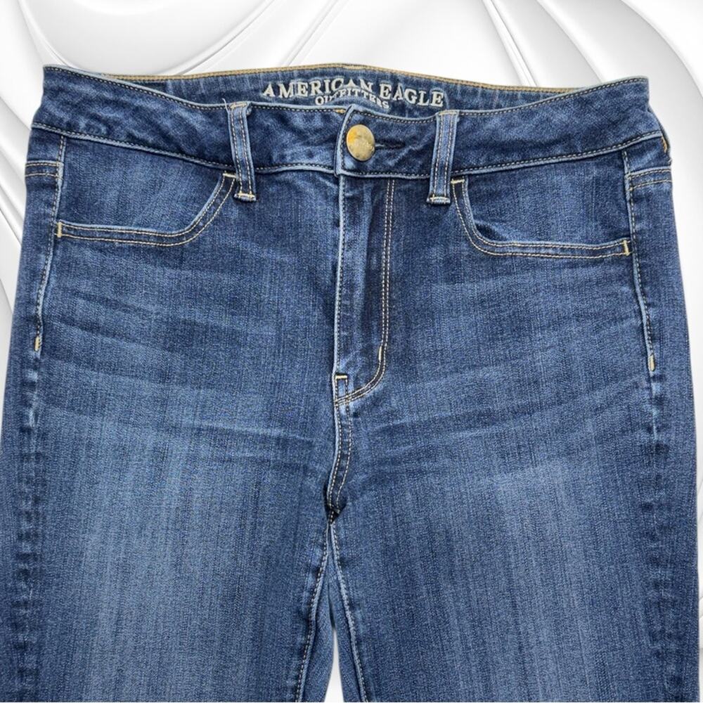 AMERICAN EAGLE Women’s 6 HI RISE JEGGING Blue Jeans
